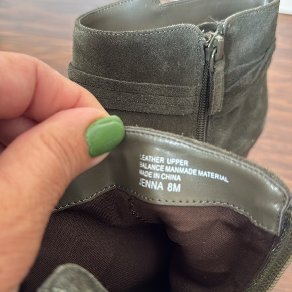 Olive Green Jenna Suede Ankle Boots by Violet & Red-Size 8M - Picture 12 of 12